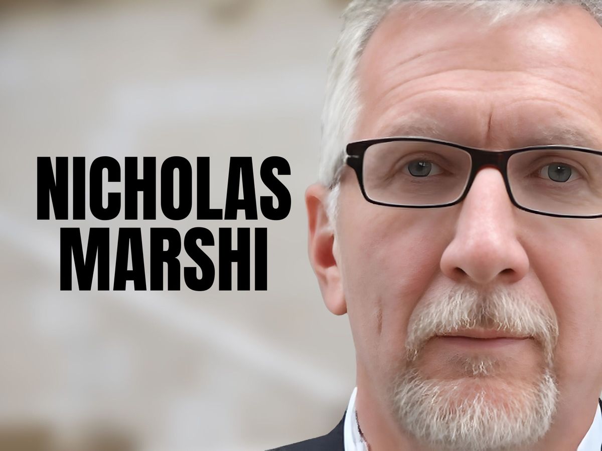 Nicholas Marshi, BDC investment expert, beside bold name text, Idea Brunch interview